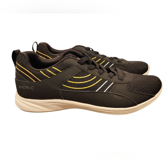 Vionic Women's Agile Ruvi Walking Sneaker Black Size 8.5 - Picture 1 of 9